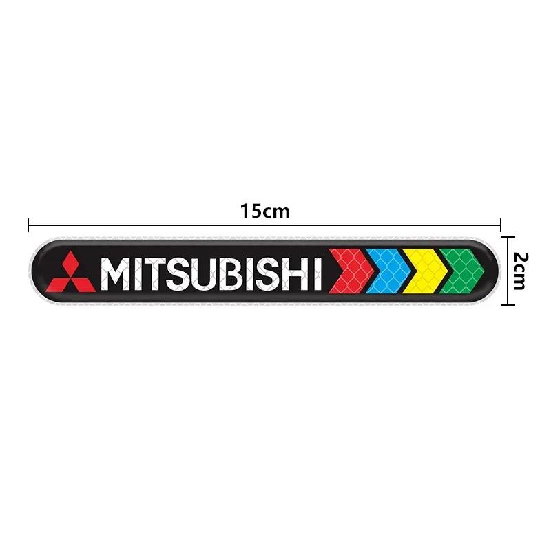 Car anti-collision strip rearview mirror door personalized reflective sticker For Mitsubishi ART ASX Lancer Pajero Outlander EX