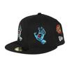 [New Era] Cap 59FIFTY SANTACRUZ Collaboration Black 7 12 5950 SANTA CRUZ ALLOVER BLK 14384270 NER36C7023