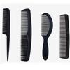 Premium Black Hair Styling Comb Set 4 Pieces Plastic Hair Comb Professional Quality