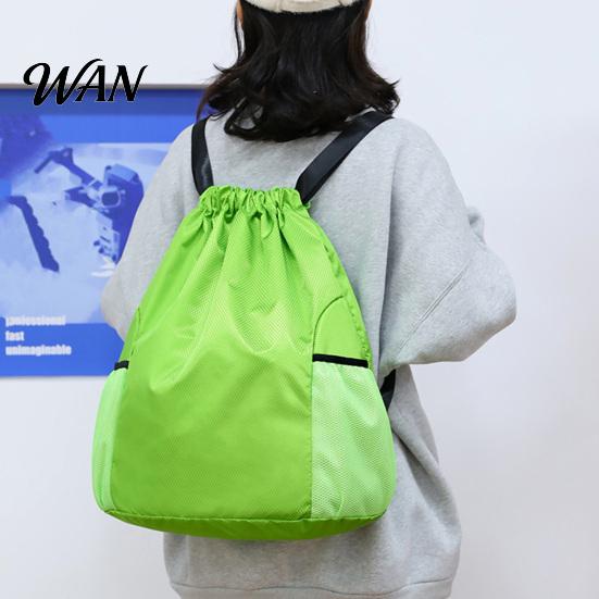 Tear-resistant Gym Backpack Sports Backpack, Drawstring with Side Mesh Pockets, Oxford Cloth Waterproof Workout for Basketball Soccer Swim Men