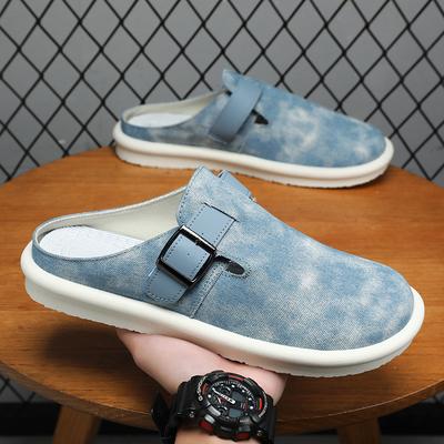 Schoenen voor Heren 39-47grote-maat Nieuwe Veelzijdige Heren Baotou Mode Slippers Casual Retro Flip Fur Heren Sport Comfortabele Loafers