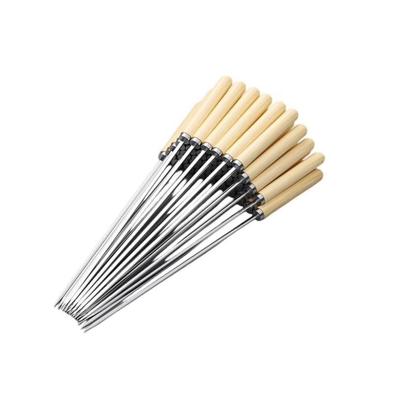 

Tingbai Flat BBQ Skewers with Wooden Handle