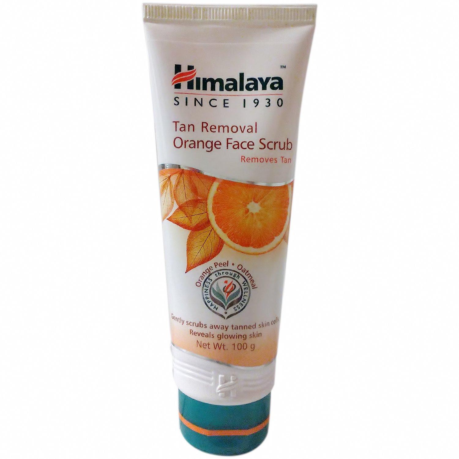 Himalaya Скраб для лица от загара с апельсином - Апельсиновая цедра и овсянка, 100 г, тюбик 100g