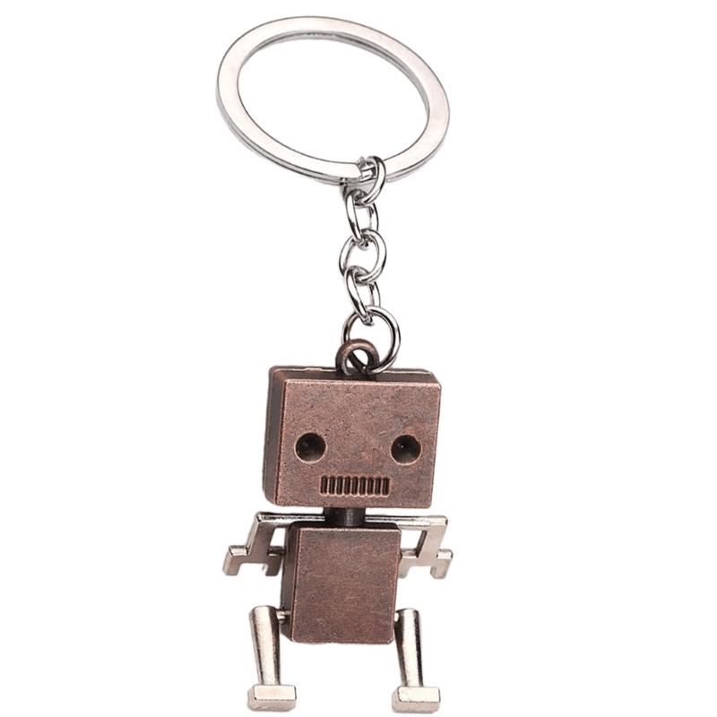Metall Roboter Schlüsselanhänger Schmuck Lustige Und Schrullige Schlüsselanhänger Zubehör Mit Flexiblen Gelenken Geeignet Für Technik-Enthusiasten