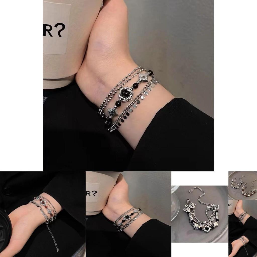 Unique Alloy Bracelet With Geometric Irregular Patterns For Students And Couples