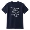 Rolig Stick Figure Ow T-shirt Sarkastisk Smärta Humor Födelsedagspresent Unisex Barn Topp