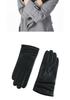 Women's Korean Style Sheepskin Fingerless Motorcycle Gloves - Warm, Thicken Real Leather Winter Wear