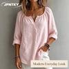 JPNTKY Women's Fashion V-Neck Long Sleeve Casual Blouses & Shirts