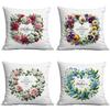 New Mother's Day Creative Wreath Letter Pillow Case Home Sofa Cushion Pillow Case