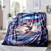Gymnastics Theme Printed Blanket - Perfect for Couch, Bed, Travel & Outdoor Use | Machine Washable, Cozy & Durable.