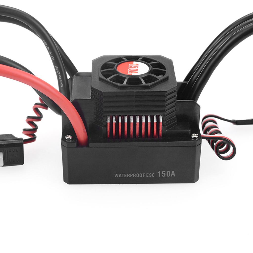   150A Brushless ESC Waterproof Electric Speed Controller for 1/8 RC Truck   Car