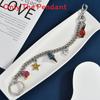 Summer Fruit Pendant Bag Charm With Metal Chain For Fashionable Women