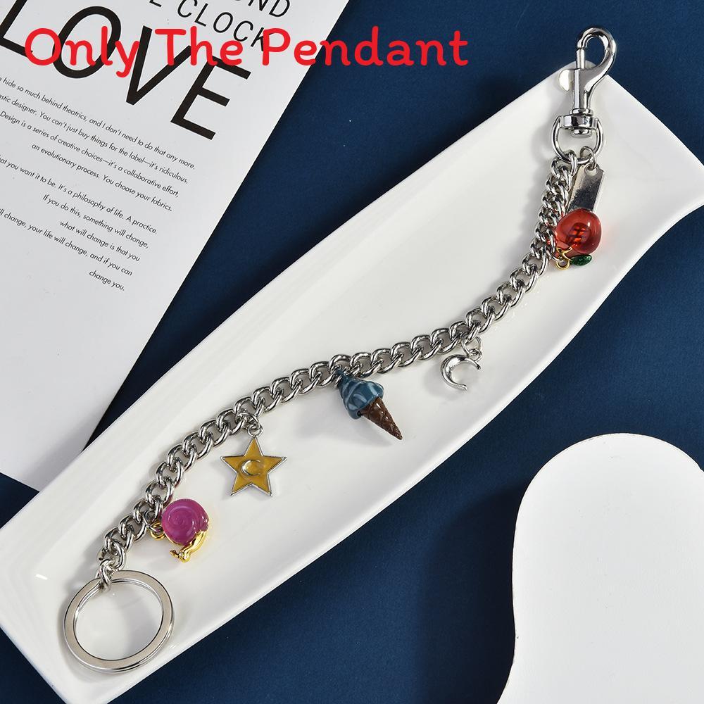 Summer Fruit Pendant Bag Charm With Metal Chain For Fashionable Women