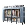 No-Assembly Wardrobe with Drawers: Foldable and Durable for Bedroom or Rental Room