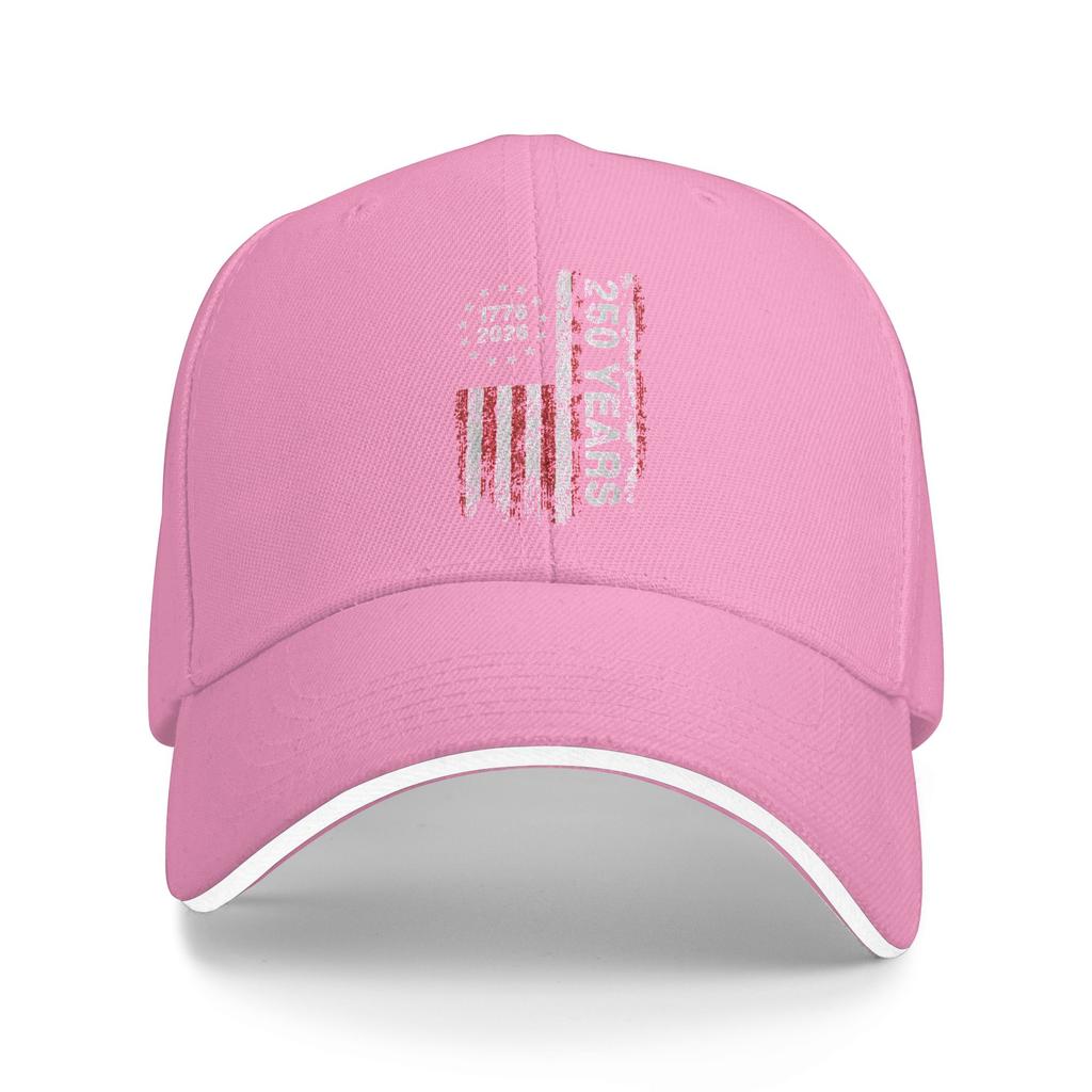 250 Years America Anniversary 250th Independence Day Baseball Cap  Casual Hip Hop Hats Summer Men Adult Outdoor Gym Snapback Cap