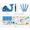 Removable Children 3D Height Chart Measure Wall Sticker Decal for Kids Baby Room