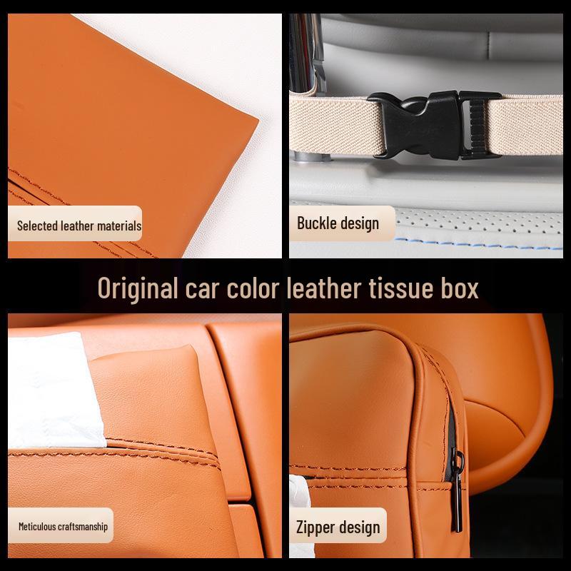 Car Seat Tissue Holder for AITO M9: Armrest Box Tissue Bag