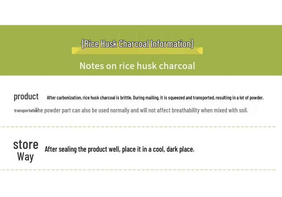 Carbonized Rice Husk Fertilizer: Orchid, Succulent, Vegetable Soil Amendment.