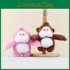 Cute King Kong Keychain Cartoon Stuffed Monkey Plush Toy Perfect Doll Keyring