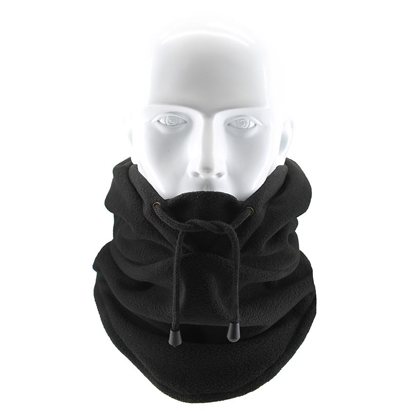 Unisex 3 In 1 Fleece Warm Balaclava Cap Outdoor Face Mask Neck Warm Hooded Hat Men Women Thermal Riding Cycling Beanie Headgear