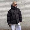 Womens Loose Solid Hooded Thick Padded Warm Winter Jacket