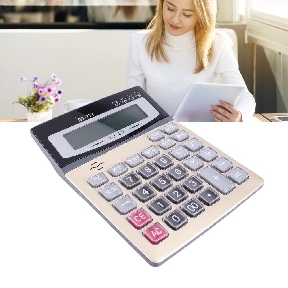 Clear Display Desk Calculator Large Standard Calculator Durable Function Calculator  Home