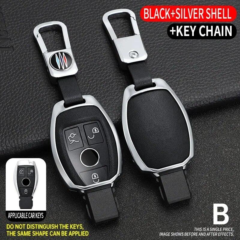 Carcasa din aliaj pentru cheia de la distanță pentru Mercedes Benz ABCER Class GLS GLA GLK GLC CLS CLA AMG W204 W205 W212 W463 W176