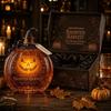 Halloween 3D Kürbis Glas Weinflasche Kreativer Dekanter 600-700ml