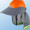 1 Stück Sommer Sonnenschutz Sicherheitshelm Nackenschutz Helme Reflektierender Schirm Reflektierende Kappe Abdeckung Für Bauarbeiter