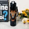 Cute Lion Tiger Cow Pattern 750ml Water Cup Portable for School Gym Camping Gift for Friends Family