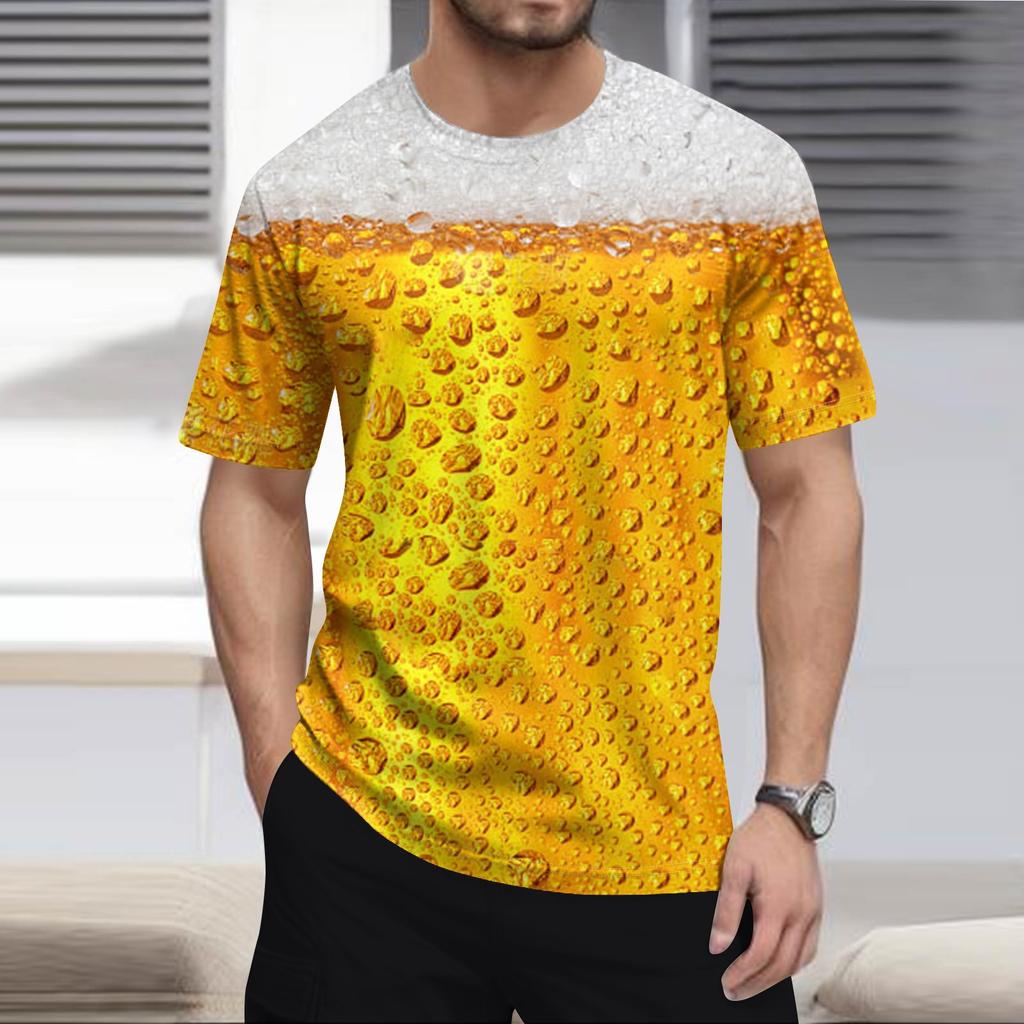 Pánské módní tričko, Streetové ležérní oblečení s krátkým rukávem