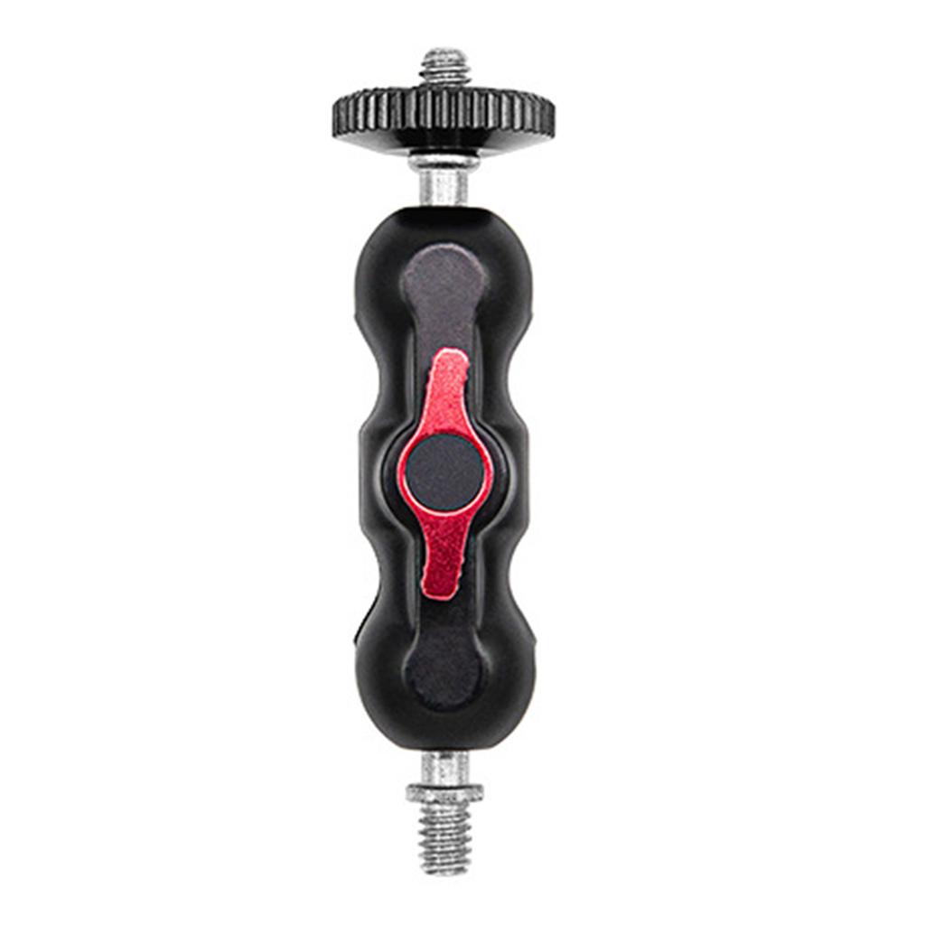 Ball Head Clamp 1/4inch Thread Ball Mount Clamp Rotatable Metal Super Clamp for DSLR Camera Monitor LED Light Microphone