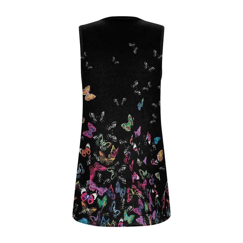 Fargeblokk Russet firkantet krage tanktopp kvinner Stripet tank-t-skjorte Sommer Uformell Loose Fit Ermeløs skjorte