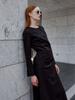 Muse Nu Victoria Draped Layered Wrap Detail Dress_Black