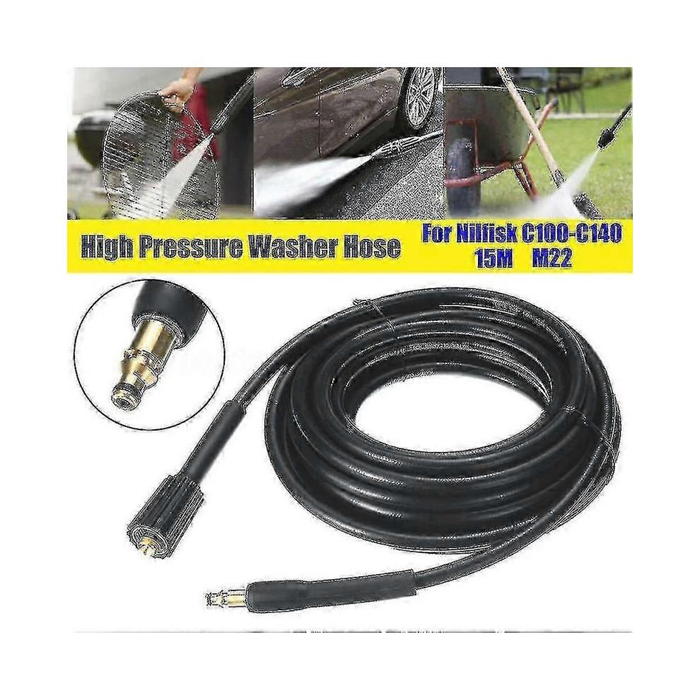 (5m) 5/10/15m M22 High Pressure Washer Hose For Nilfisk C100 C110 C120 C130 C140 Qinhai-ykc