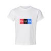 Unisex Science Themed Graphic Tee With Po Li Ce Periodic Elements Design For Cur