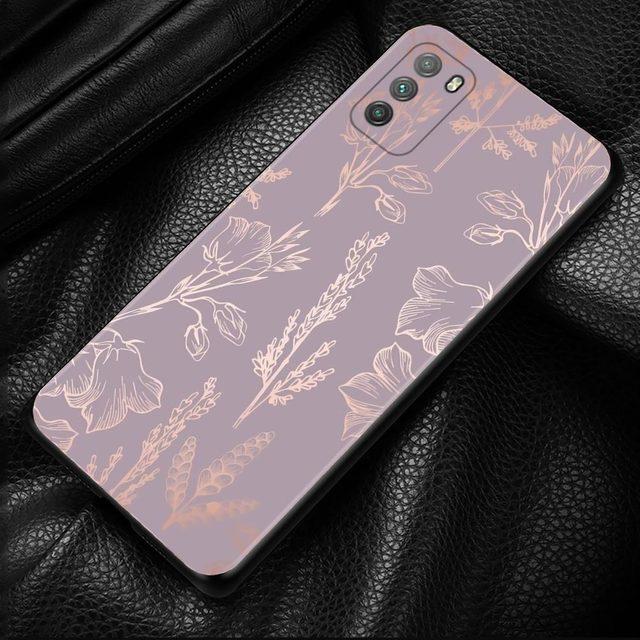 Pouzdro na telefon Xiaomi Poco X3 Nfc X3 M3 Pro X3 F3 Gt F1 kryt pro Mi 11t 10t Pro 9t 11 Note 10 Lite Civi Rose Pink Bling Pattern