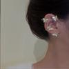 Silver Plated Metal Leaf Butterfly Clip Earrings for Women Ear Clips  Sparkling Zircon Ear Cuff Fashion Jewelry