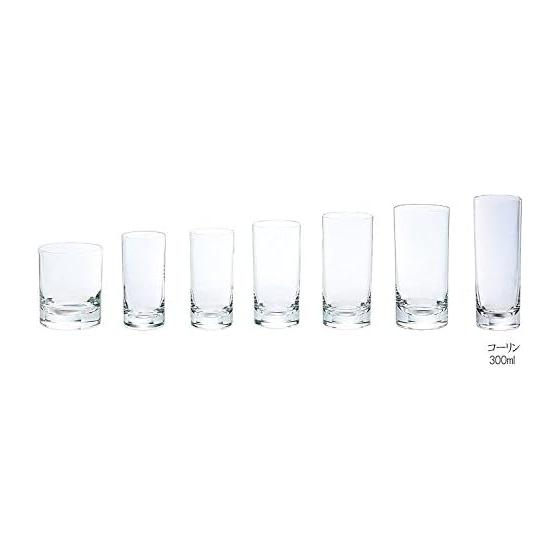 ADERIA i-Line Collins Glass 300ml 6 Pieces Made In Japan Dishwasher Safe Highball Cup Wedding Gift Beer Stylish Present Popular Ranking Glass Sake
