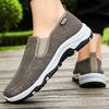 Men's shoes Men's casual shoes Breathable mesh shoes Soft sole Comfortable father shoes One pedal Men's single shoes Versatile flying woven shoes