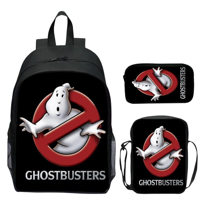 16 inch children's backpack set Ghostbusters elementary school backpack, toddler backpack, shoulder bag, pencil case