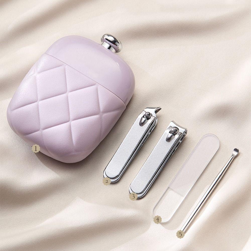 

Портативный кусачки для ногтей 4 в 1 маникюрный инструмент роскошный набор пилочек для ногтей инструменты для ухода за ногтями белый