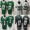New York Jets 3rd Generation 1 GARDNER 17 20 Rugby Jersey Embroidered Team Uniform
