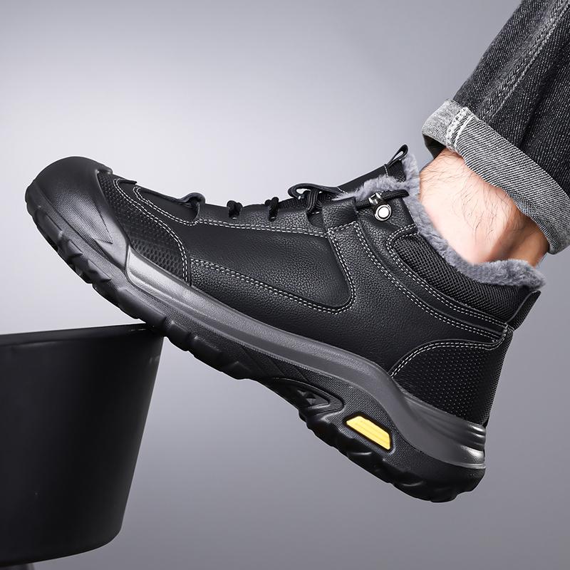 Men's warm cotton shoes Comfortable and high quality winter style Work Daily Business Outdoor casual high top shoes New