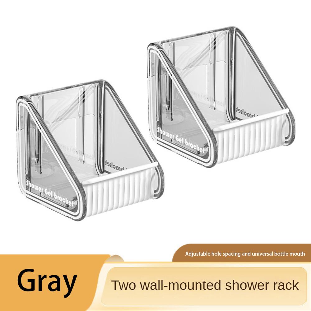 Storage Rack Easy To Press Adjustable Accessories Plastic Grey Bathroom Storage Dishwashing Liquid Hanger Brown Home Storage