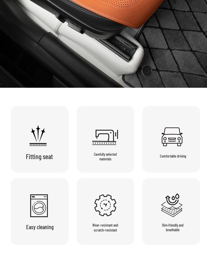 Geely Universal Breathable Car Seat Cushion - Four Seasons, Single Piece, Front & Rear Cover
