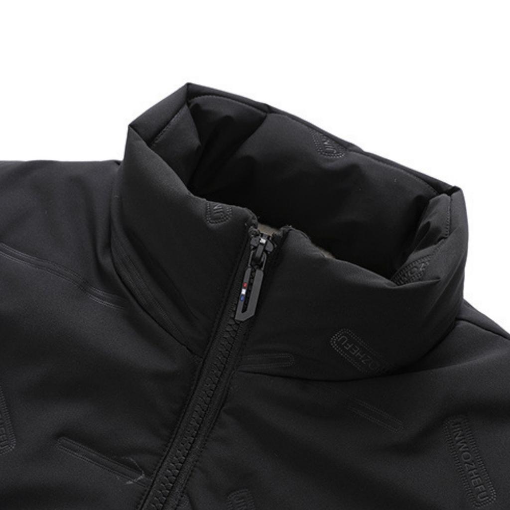 Men's Casual Solid Color Zipper Vest, Men's And Women's Stand-up Collar With Fleece Vest Jacket