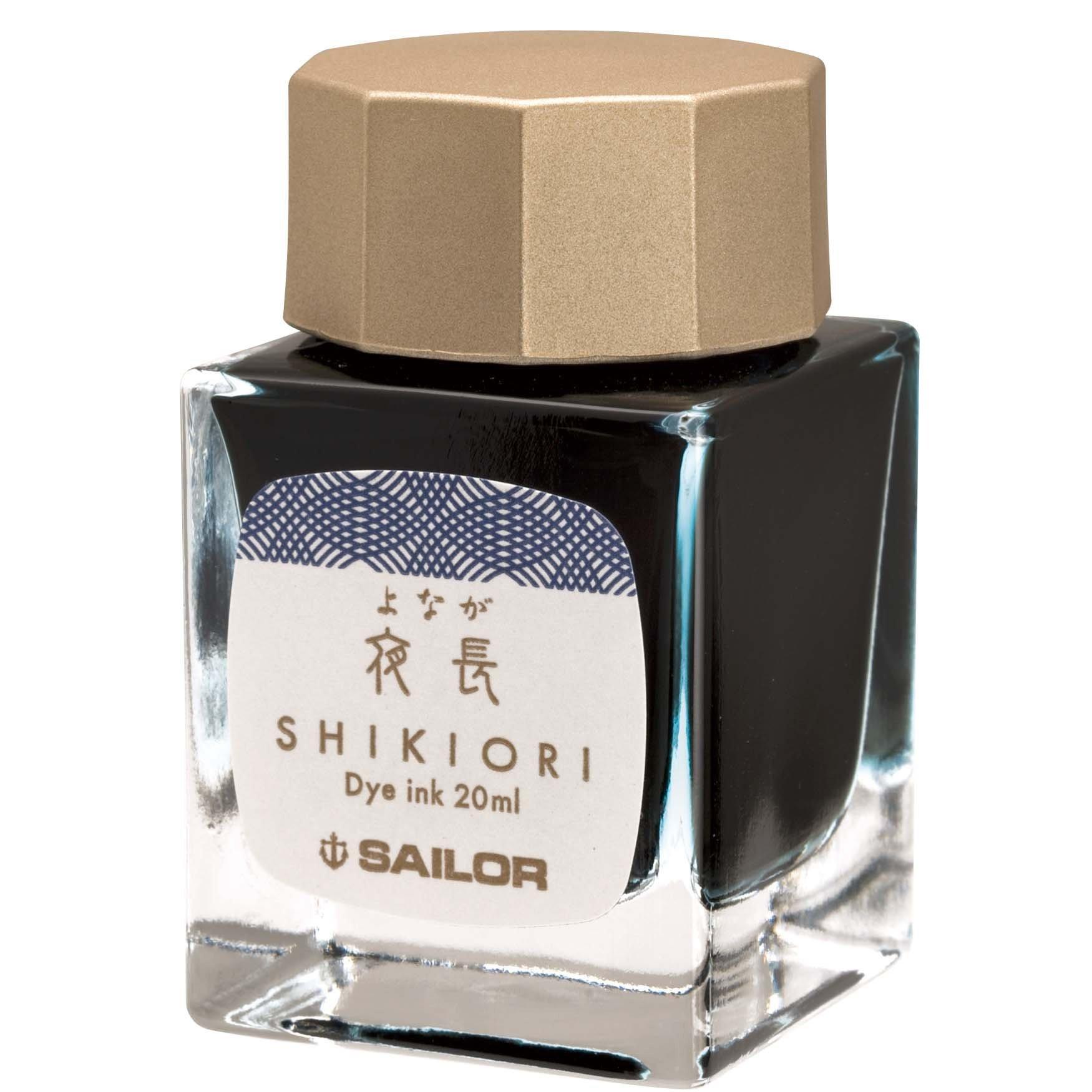 

Перьевая ручка Sailor с чернилами в бутылочке Shikiori, Tsukiyo no Minamo Лунная водная гладь, Yonaga Edition 13-1008-219