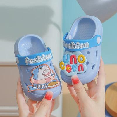 Children's Cartoon Hole Shoes: Soft, Non-Slip Slippers for Boys & Girls