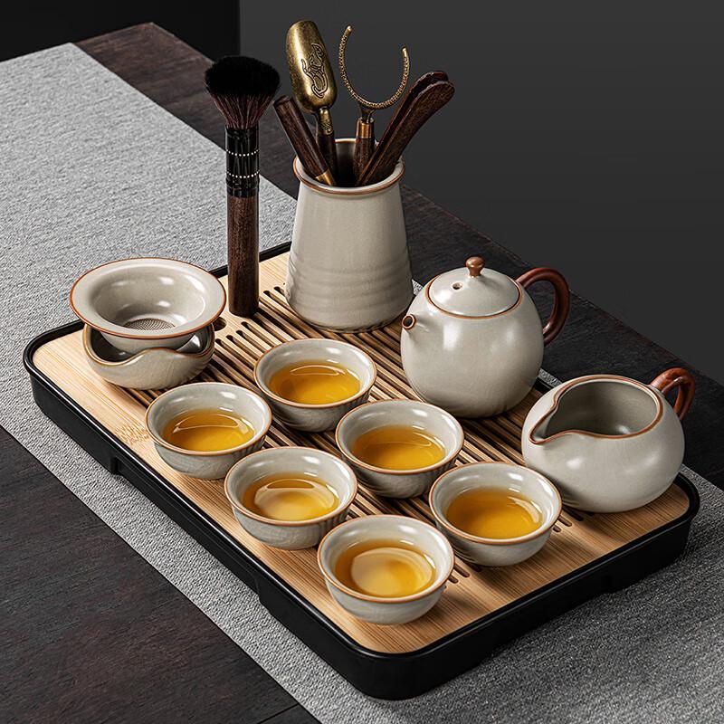 Lainuo Huang Ru Style Tea Set with Dragon Egg Pot & Tray
